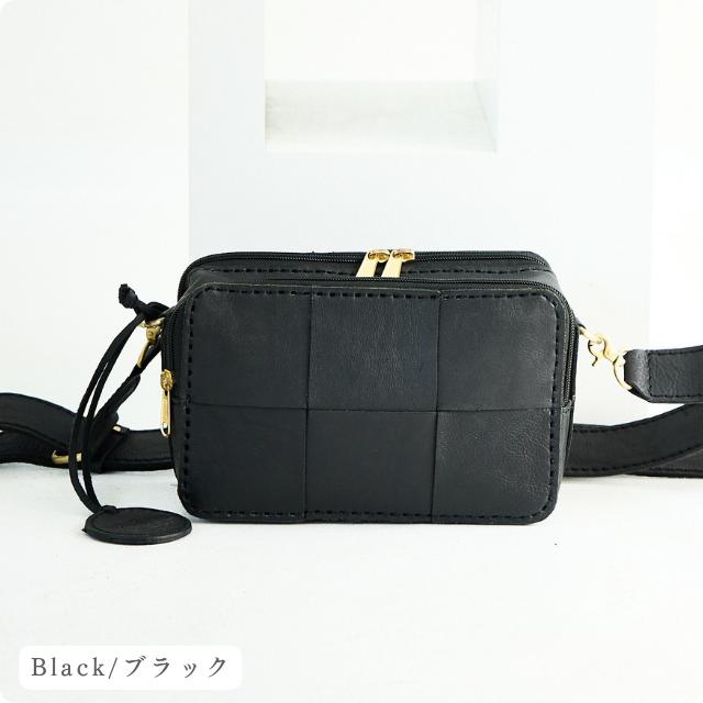 ショルダーバッグ　未使用　新品　レディース　牛革　ブラック　黒　お財布　ズッケロ zucchero filato（ズッケロ フィラート） バッグ レディース ズッケロ