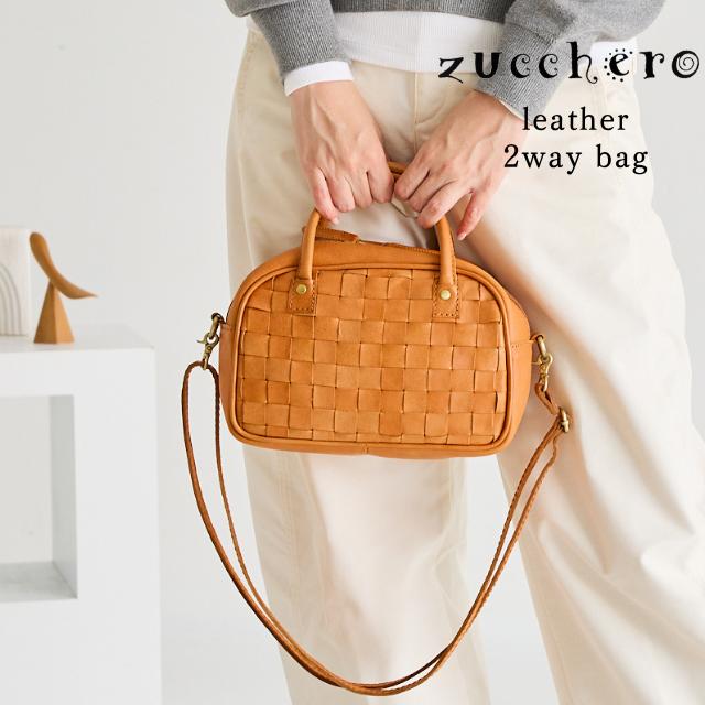 zucchero filato（ズッケロ フィラート） 本革 ショルダーバッグ 