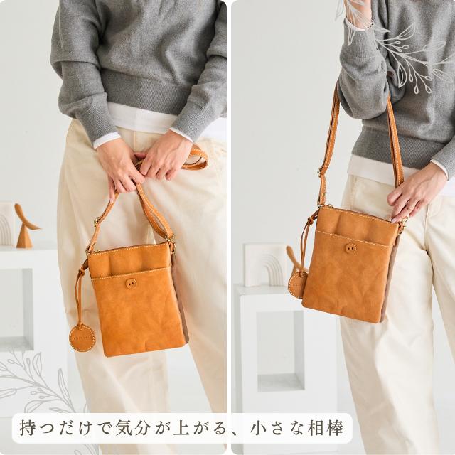 バッグ 本革 ショルダーバッグ レディース ズッケロ 革 レザー あおり 斜め掛け 肩掛け ギフト プレゼント 大人 可愛い おしゃれ シンプル 高見え 40168 爆買の画像