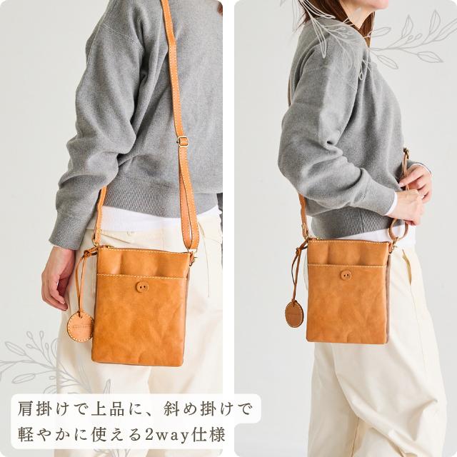 バッグ 本革 ショルダーバッグ レディース ズッケロ 革 レザー あおり 斜め掛け 肩掛け ギフト プレゼント 大人 可愛い おしゃれ シンプル 高見え 40168 爆買の画像