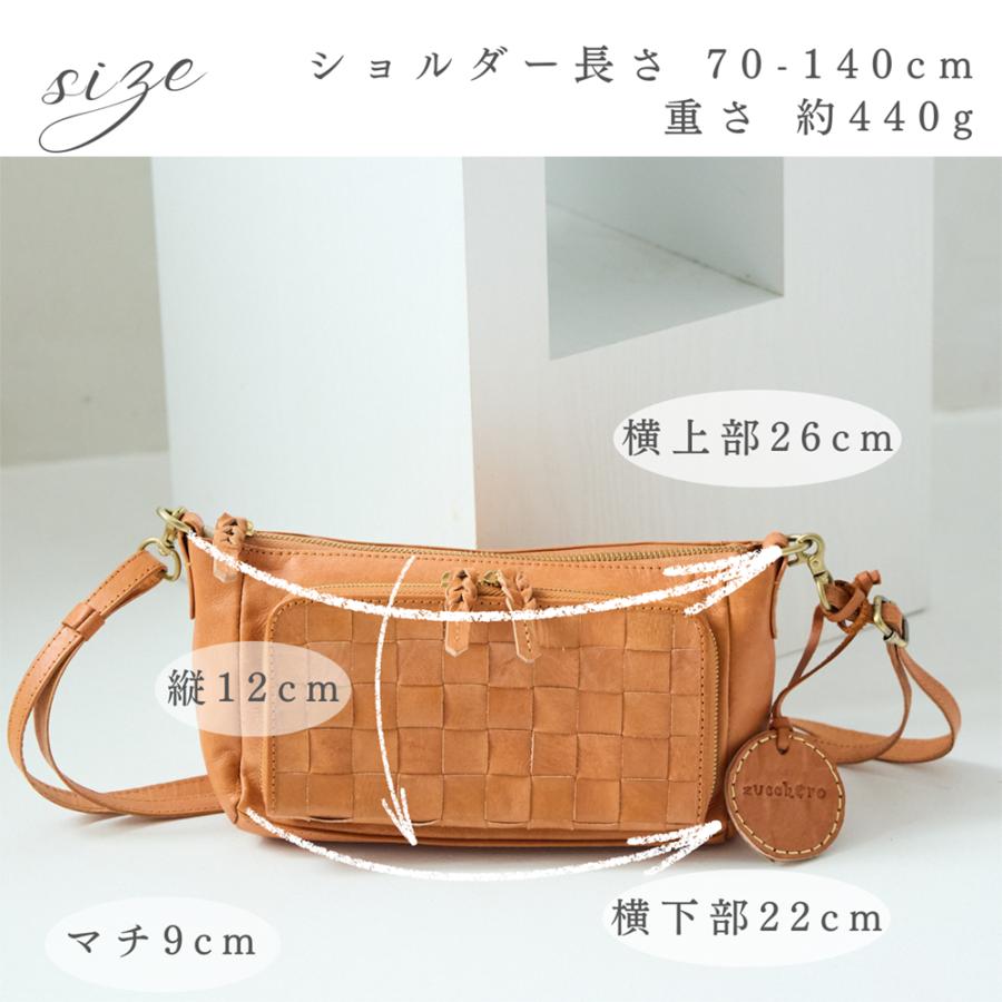 ショルダーバッグ お財布ショルダーバッグ レディース ズッケロ 長財布 斜めがけ 本革 革 レザー 2way メッシュ 限定 オリジナル YKK プレゼント 48748 | zucchero filato | 22