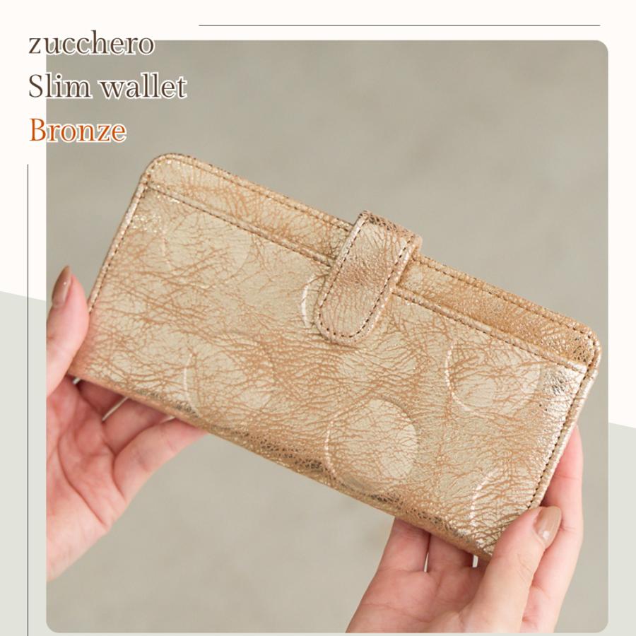 zucchero filato（ズッケロ フィラート） 薄型 長財布 ズッケロ 本革