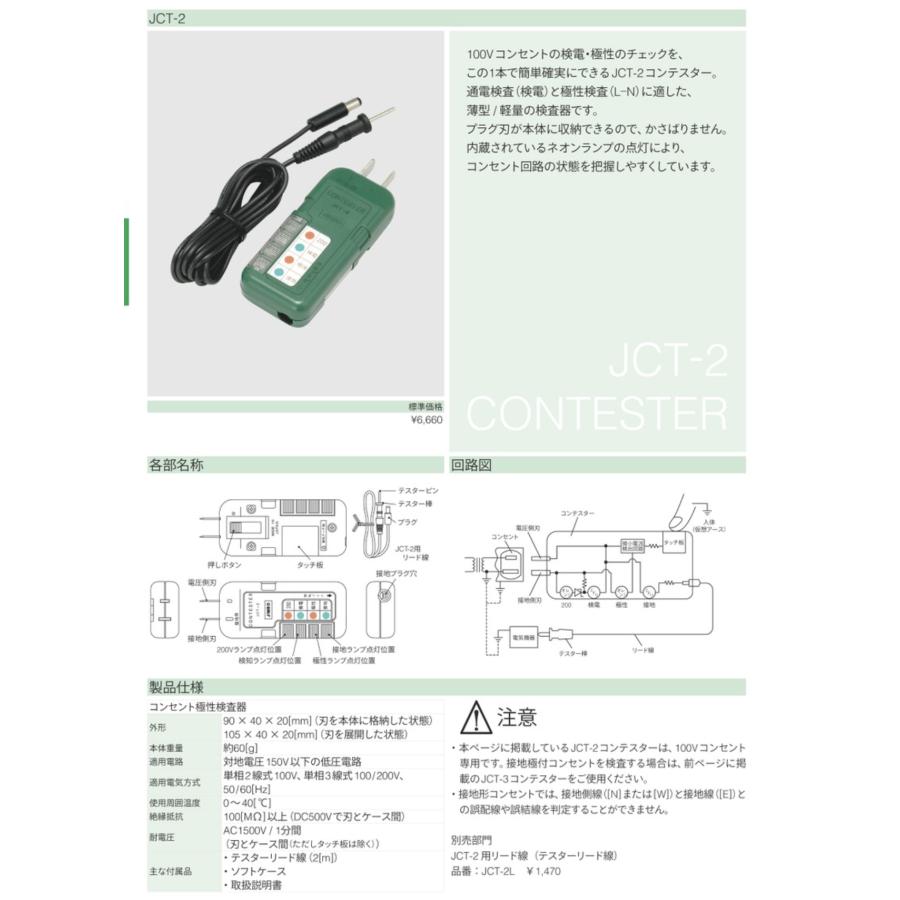 JIMBO】 神保電器 工事用配線器具 コンテスター コンセント極性