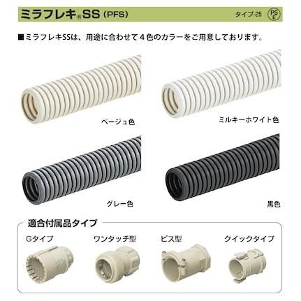 未来工業】ミライ ミラフレキSS(PFS) PF単層波付管 外径:Φ64 未来工業】ミライ ミラフレキSS(PFS) PF単層波付管 外径:Φ64