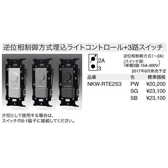 神保電器 NKW-RTE2S0 SG NKシリーズ配線器具 NKシリーズ適合器具 逆 