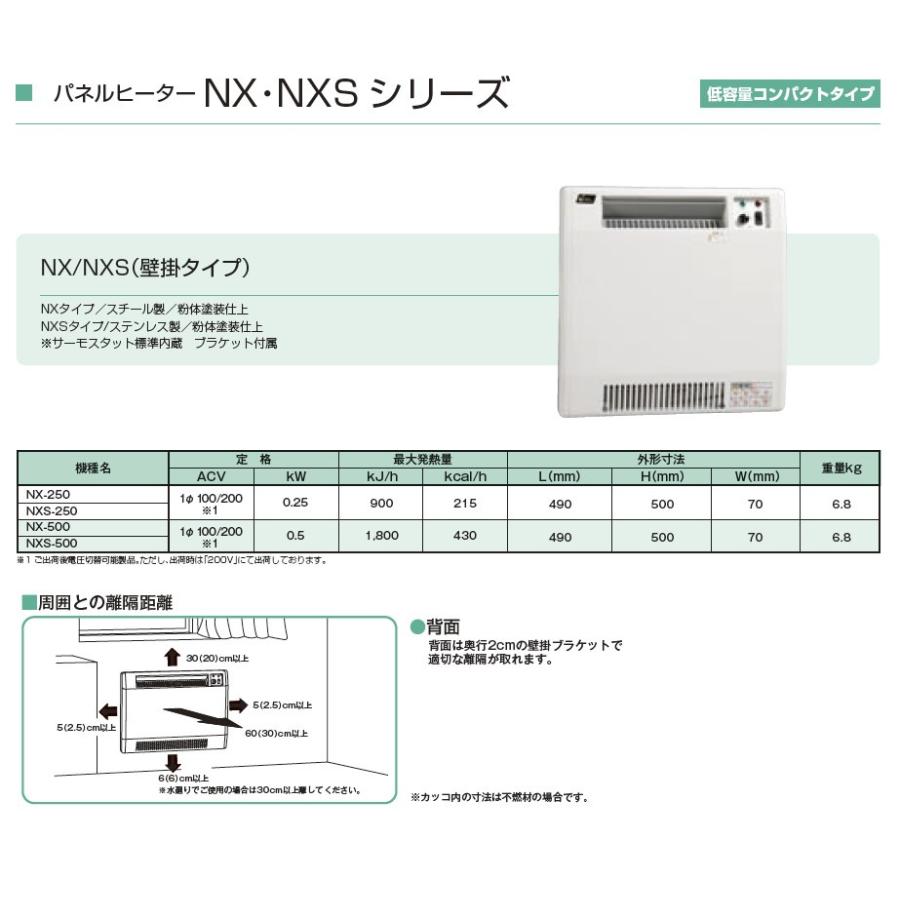 電気パネルヒーター　NX-500 楽天市場】インターセントラル NX-500 パネルヒーター 自然対流