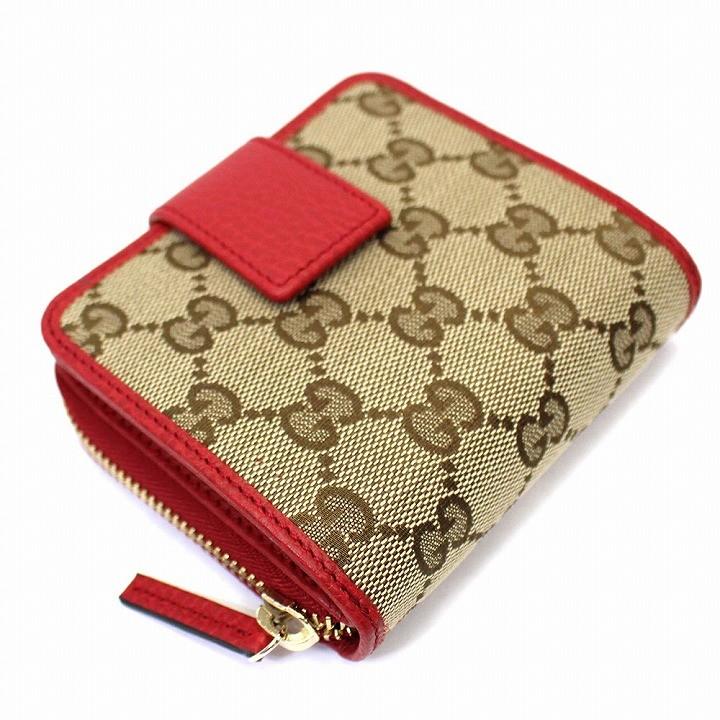 GUCCI グッチ 財布 二つ折り 折財布 折り財布 レディース GG柄 