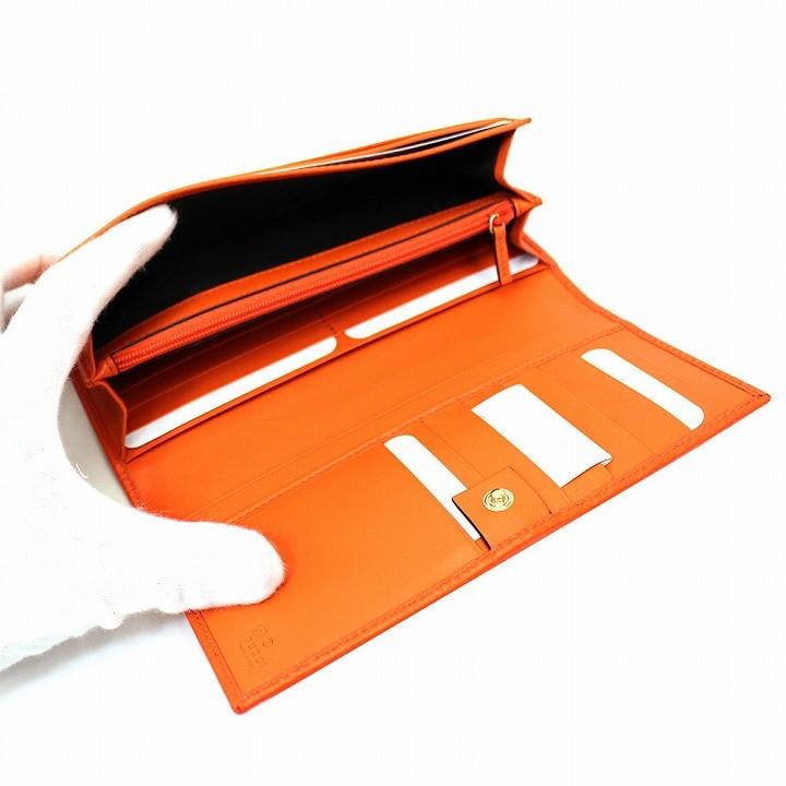 グッチ Gucci 財布 長財布 レディース ブランド アウトレット Wホック マイクロgg グッチシマ レザー 本革 オレンジ セール Bmj1g 7527 ルミニーオジャパン 通販 Yahoo ショッピング