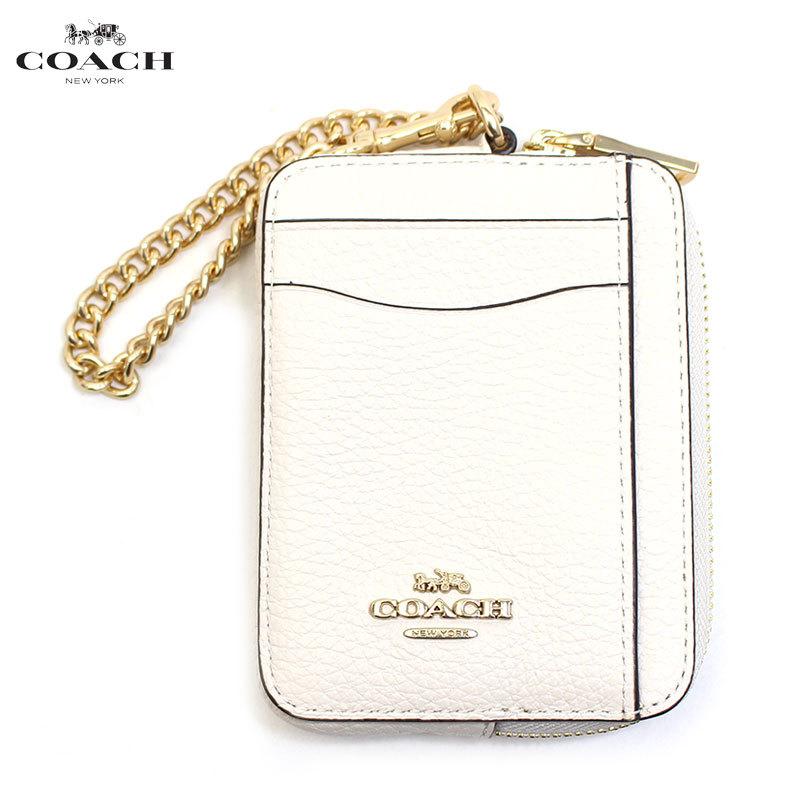 限定セール かわいい ブランド ホワイト 本革 レザー レディース 6303imchk ラグジュアリー 名刺入れ パスケース Idケース カードケース 小銭入れ コインケース Coach コーチ ギフト プレゼント 女性向け 女性 おしゃれ 財布 Dagl Tg