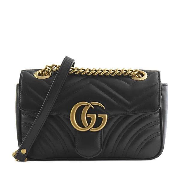 ラッピング無料 斜め掛けバッグ 斜めがけバッグ ショルダーバッグ バッグ Gucci グッチ 女性向けプレゼント 女性 ギフト かわいい おしゃれ レディース ブランド Ggロゴ ゴールド ブラック バッグ