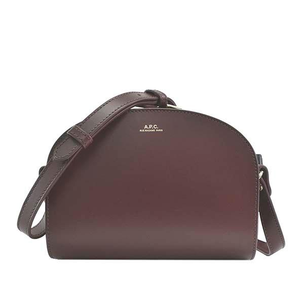 注目の アーペーセー A P C バッグ ショルダーバッグ レザー 本革 斜め掛けバッグ 斜めがけバッグ レディース ワイン レッド ブランド F 超特価セール Www Skylanceronline Com