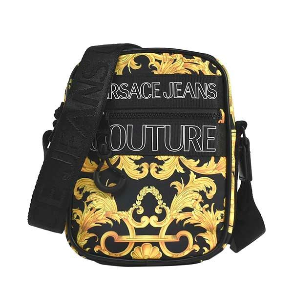 割引クーポン おしゃれ かっこいい ブランド ロゴ ン ブラック マルチカラー レディース メンズ E1ywaba3 斜め掛け 斜めがけバッグ バロック柄 ショルダーバッグ バッグ Versace ヴェルサーチ ギフト プレゼント 男性 バッグ