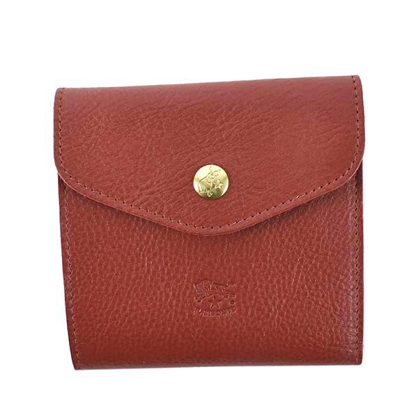 絶対一番安い かっこいい おしゃれ 男性 ブランド ミニ財布 ロゴ 牛革 本革 レザー 赤 レッド レディース メンズ C0424 折りたたみ財布 二つ折り財布 財布 Bisonte Il イルビゾンテ ギフト プレゼント 財布