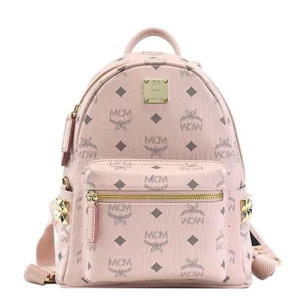国内最安値 女性 ギフト かわいい おしゃれ 女性向けプレゼント Mmkaave10 ブランド ロゴ モノグラム ゴールド ピンク レディース ミニリュック リュックサック バックパック バッグ Mcm エムシーエム バッグ Smssvg Org