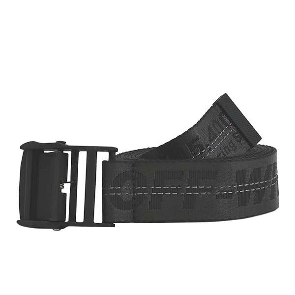 堅実な究極の かっこいい おしゃれ ギフト Omrb012efab001 ブランド トリプルブラック オールブラック メンズ ロングベルト ロゴベルト ベルト Off White オフホワイト 男性向けプレゼント 男性 財布 帽子 ファッション小物 Postetelecom Gouv Cg