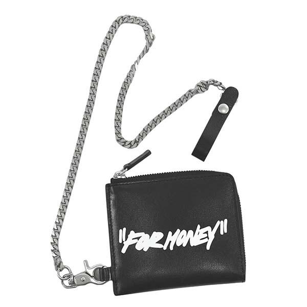 即日発送 オフホワイト 男性向けプレゼント 男性 ギフト かっこいい おしゃれ Off White Omnc013elea001 ブランド ストリート ロゴ メンズ Money For 本革 レザー チェーンウォレット コインケース 小銭入れ 財布 財布