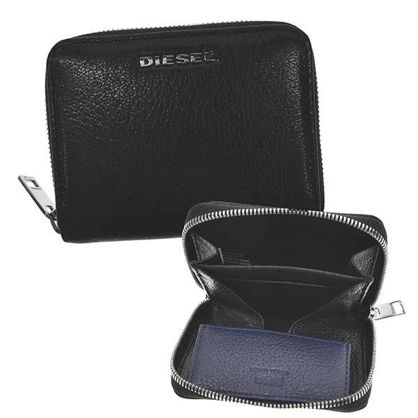 品質一番の おしゃれ かっこいい ブランド 本革 レザー 羊革 ブルー ブラック メンズ X コインケース 小銭入れ 財布 Diesel ディーゼル ギフト プレゼント お洒落 男性 財布