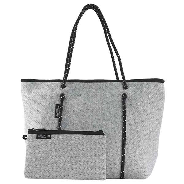 再入荷 1109 バッグ ウィローベイ Willow ライトグレー バッグ トートバッグ ネオプレン Bay Willow レディース ネオプレン ブランド 安心発送