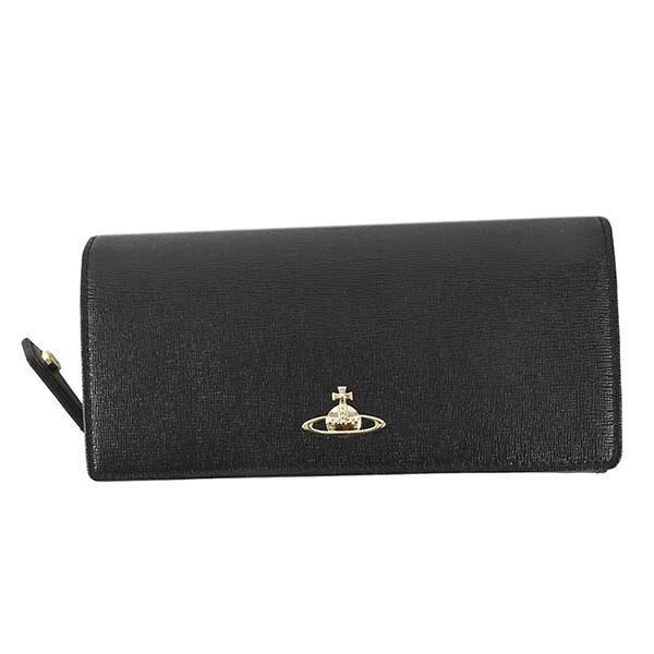 ヴィヴィアンウエストウッド Vivienne Westwood 財布 長財布 長財布 フラップ長財布 ロゴ 財布 帽子 ファッション小物 レディース ブラック 本革 牛革 黒 ロゴ レザー Ch1 406 46 6001 0 15 ルミニーオジャパン ブランド
