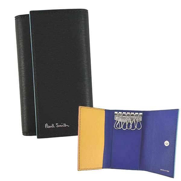 絶対一番安い パープル イエロー 黒 ブラック メンズ M1a1981 6連 キーホルダー キーケース Smith Paul ポールスミス ギフト プレゼント 男性向け 男性 かっこいい おしゃれ レザー ブランド ロゴ 牛革 本革 財布 帽子 ファッション小物 Savannah Osc Com