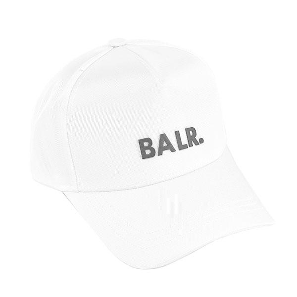 激安ブランド ベースボールキャップ キャップ 帽子 Balr ボーラー ギフト プレゼント 男性向け 男性 かっこいい おしゃれ スナップバック ブランド ロゴ フリーサイズ ホワイト メンズ B 野球帽 帽子