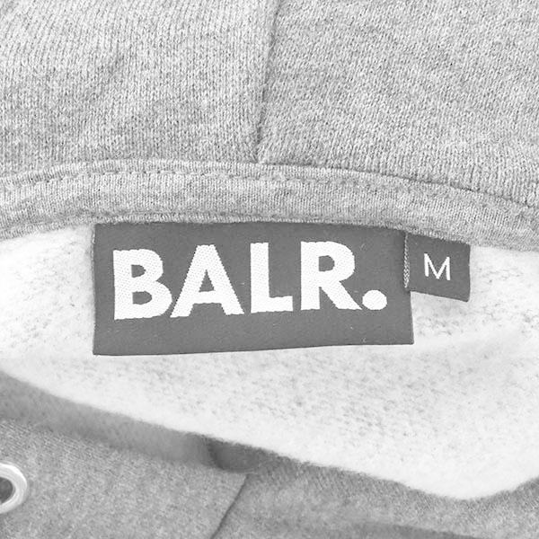 早い者勝ち おしゃれ かっこいい ブランド ブラックロゴ グレー メンズ B Mサイズ 長袖 トップス スウェット プルオーバー フーディー パーカー Balr ボーラー ギフト プレゼント 男性向け 男性 トップス
