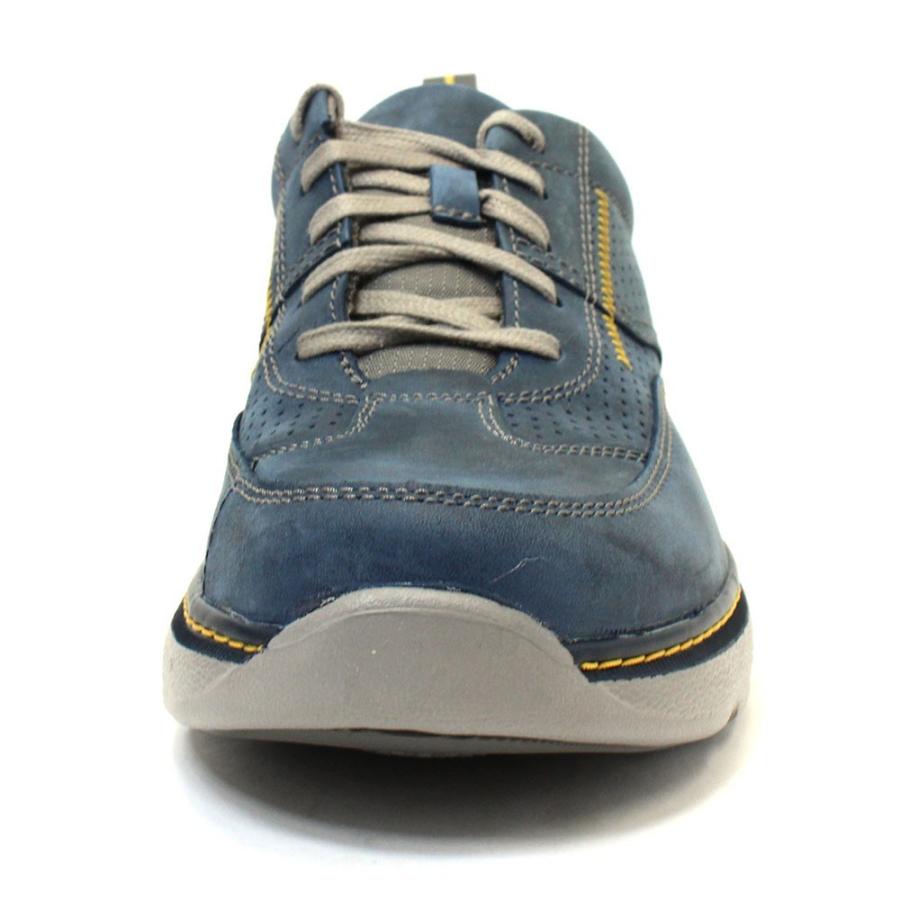 クラークス Clarks 靴 革靴 スニーカー レザー カジュアルシューズ Charton Mix 本革 レザー ネイビー メンズ ブランド Cl ルミニーオジャパン 通販 Yahoo ショッピング
