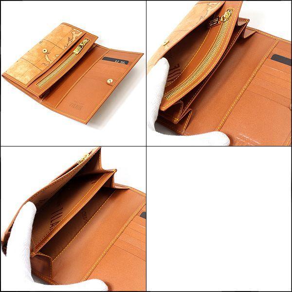 するサイズ プリマクラッセ Prima Classe 二つ折り財布 財布 地図 地図柄 ミディアム ナチュラル レディース