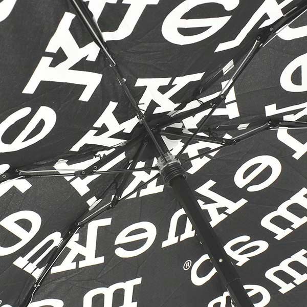 マリメッコ MARIMEKKO 傘 折りたたみ傘 雨傘 折り畳み傘 48859 レディース ブラック ホワイト 黒色 白色 ロゴ ブランド｜luminio｜05