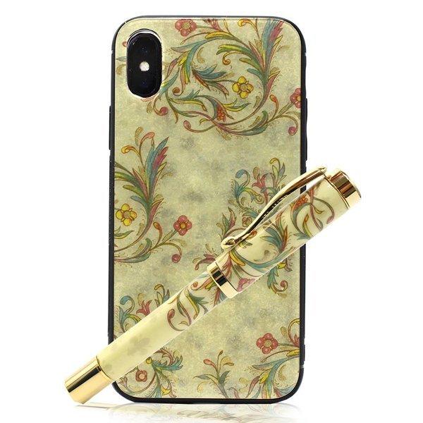 iPhone X XS ケース アイフォンケース 万年筆 高級 ギフトセット イタリア製紙 日本製 スマホケース luminio ルミニーオ ブランド 0200