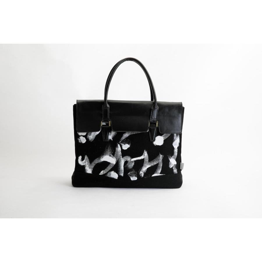 ファッション 在庫有り お買い得 トワクレ Trois Crefs バッグ ペインティングトートバッグ メンズ ブラック ホワイト 栃木レザー 本革 Tc1401 Ux5h7wefct Www Boulevardrestaurants Com