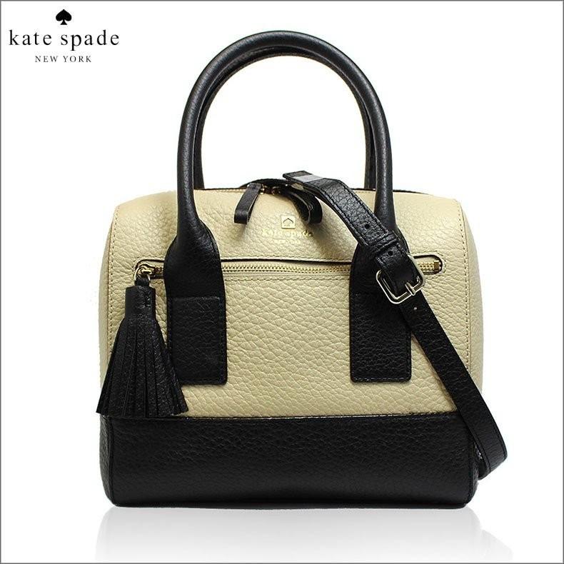 海外ブランドならルミニーオ バッグ 財布 小物など人気 定番アイテムから今シーズンのトレンドまで 豊富な品揃えをご用意しております Wkru1801 2 ケイトスペード Kate Spade バッグ トートバッグ バイカラー 2way レザー 本革 ベージュ