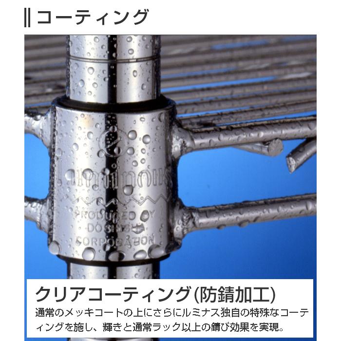 Luminous ルミナス ラック パーツ ポール 長さ55 基本ポール 2本 業務