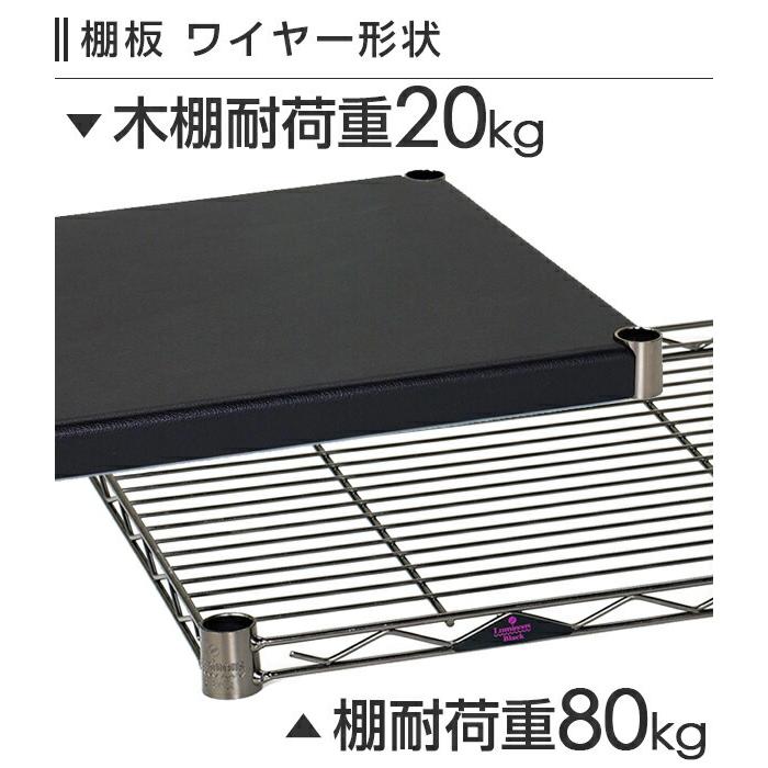 Luminous ルミナス ブラック スチールラック テレビ台 幅60 3段