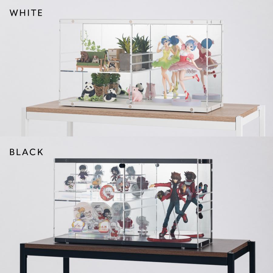 コレクションケース 鏡 鏡面 アクリル フィギュア コレクションボックス uvカット おしゃれ 収納 スリム 棚 53cm かわいい ショーケース 推し活グッズ ccs53 | Luminous | 03