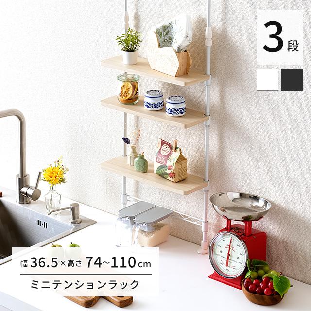 DOSHISHA（ドウシシャ） 調味料ラック スリム つっぱり シンク上