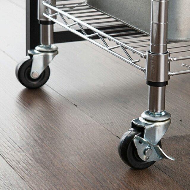 Luminousレギュラーシリーズ4段 キャスター付き　1セット又は2セット ルミナス キャスターセット Luminous(ルミナス) スチールラック