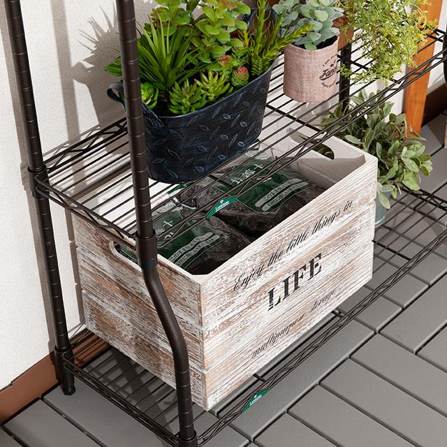 Luminous ラック ガーデンラック 屋外使用 スチールラック 幅70