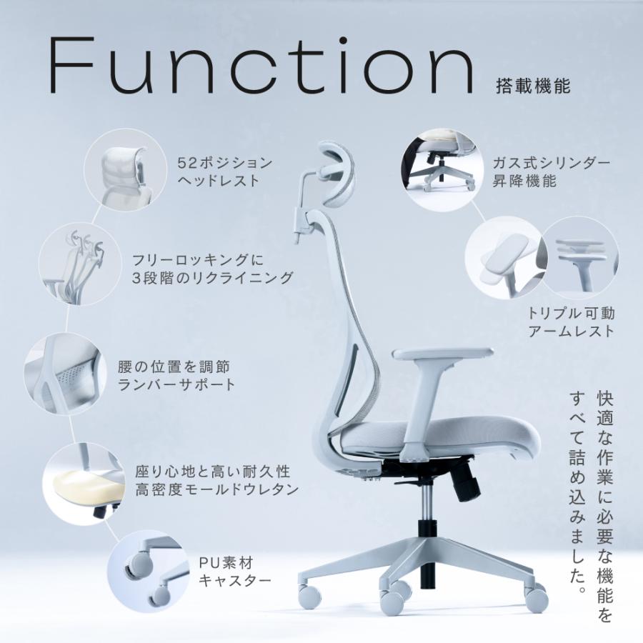 【5/31発売】 オフィスチェア メッシュチェア デスクチェア ゲーミング デザインチェア 高機能チェア リクライニング おしゃれ 在宅ワーク 腰痛 メッシュ ICM_9