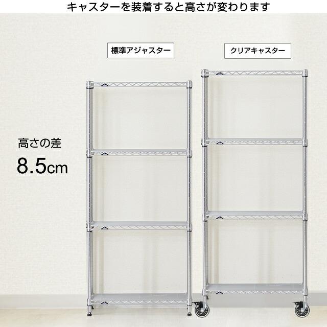 Luminousレギュラーシリーズ4段 キャスター付き　1セット又は2セット 楽天市場】ルミナス 公式 ラック パーツ キャスター ゴム