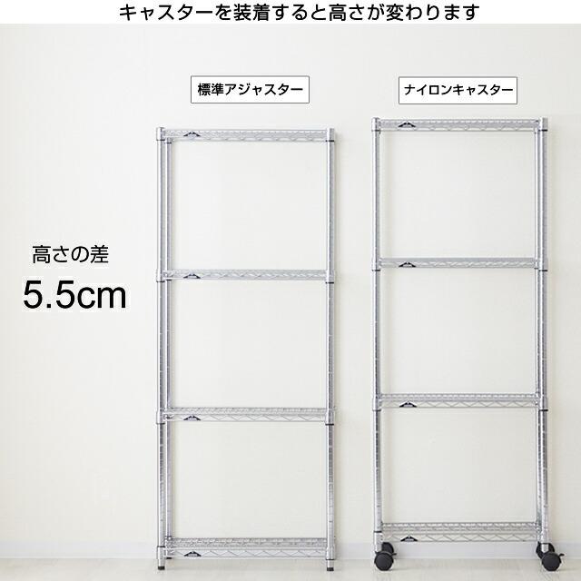 Luminous ルミナス ラック パーツ キャスター 2個 ポール径25mm 車輪