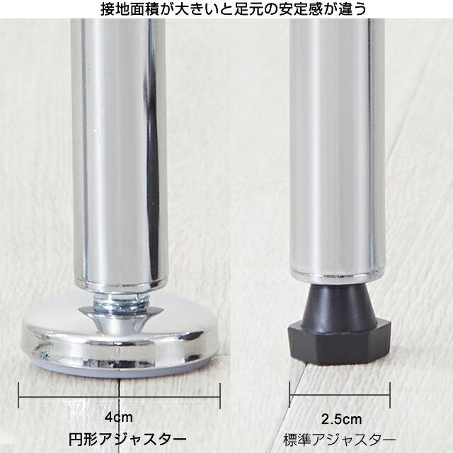 Luminous ルミナス ラック パーツ 円形アジャスター 2個 ポール径19mm