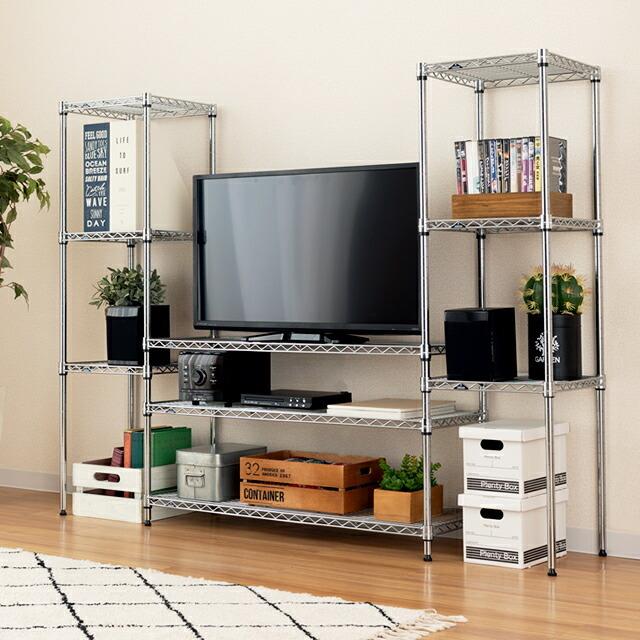 Luminous スチールラック 幅40cm 5段 ルミナスライト スチールシェルフ