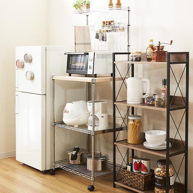 Luminous レンジ台 幅60cm ルミナスフィール キッチンラック スチール