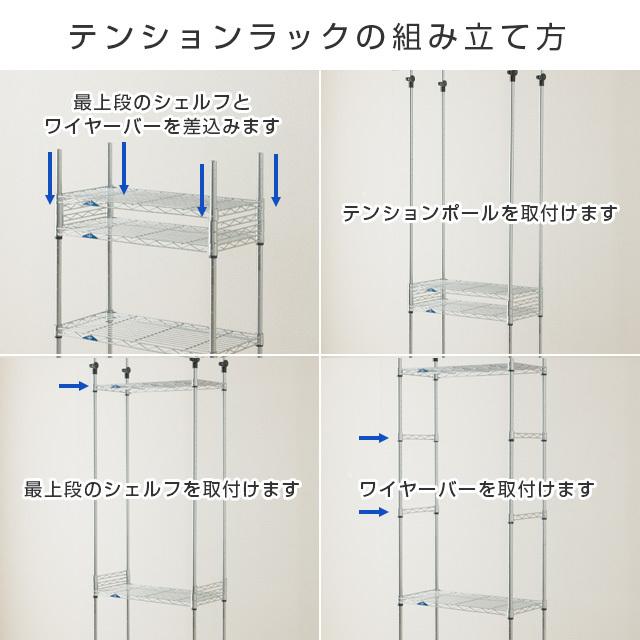 Luminous スチールラック 突っ張り 幅75cm 7段 ルミナスフィール