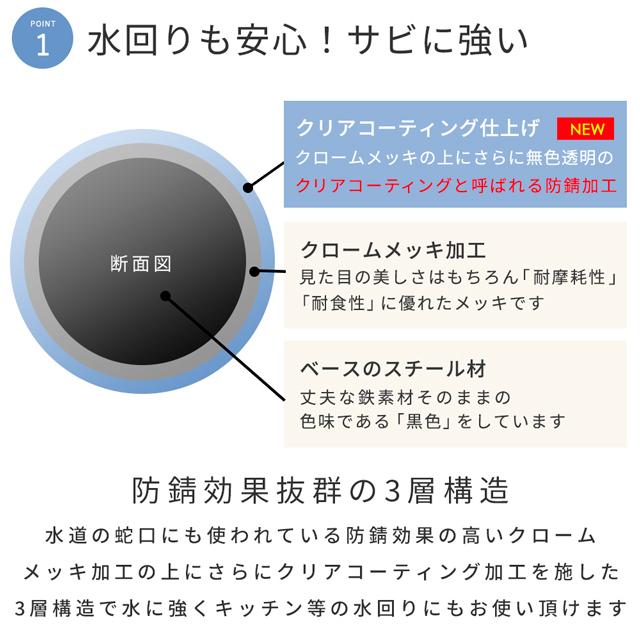 ラック ハンガーラック 幅90 3段 衣類収納 業務用 ワードローブ スチールラック クローゼット キャスター付 ポール径25mm 【ファブリック】 洋服掛け EL25-90183