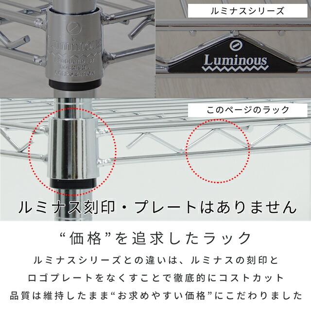 Luminous お得3台セット スチールラック 幅90cm 5段 ルミナス