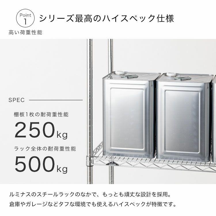 Luminous スチールラック 幅60cm 5段 ルミナスレギュラー スチール棚