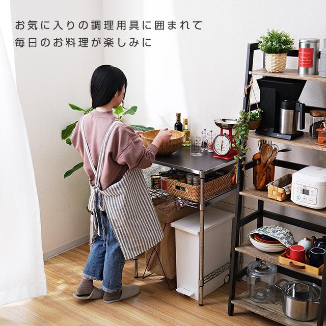 Luminous キッチンラック 幅60cm 2段 ルミナスレギュラー スチール棚