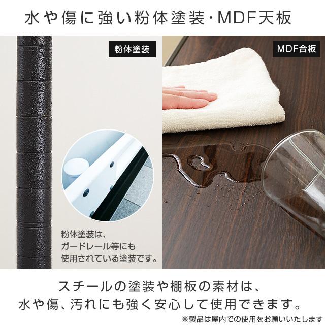 突っ張り棚　黒　スチール　4段可動式棚 楽天市場】突っ張り スチールラック 幅63cm 8段 高耐荷重 簡単組立